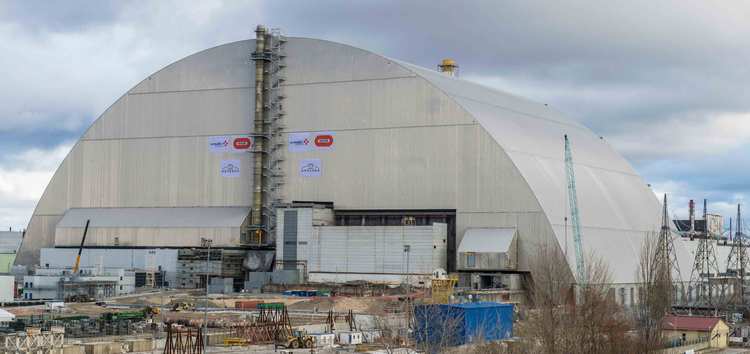 Строительство нового саркофага Чернобыльской АЭС
